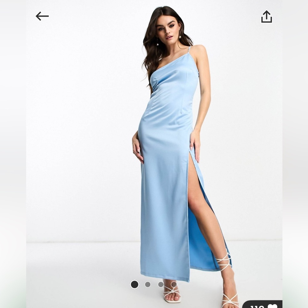 One-Shoulder Maxi Dress, US 4